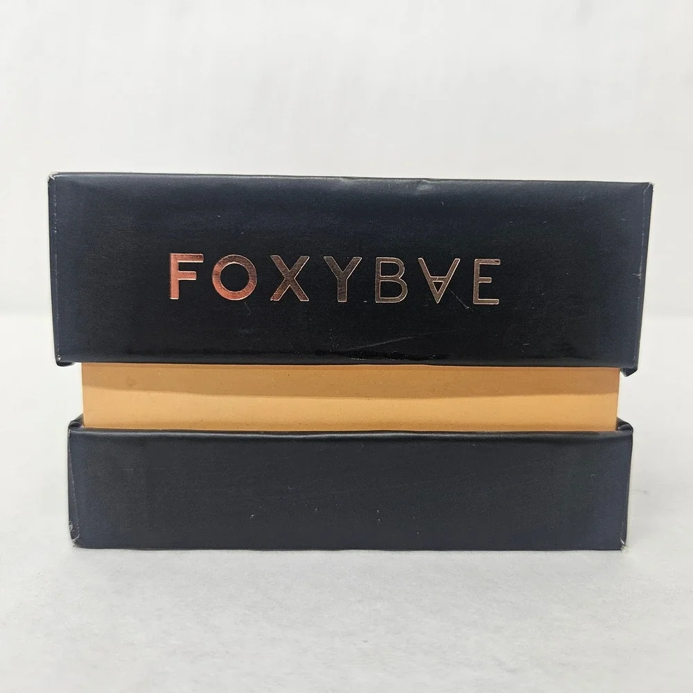 FoxyBae Tres Sleek Flat Iron Rose Gold Black Titanium Hair Straightener